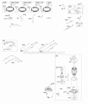 Alternator Wire Harness Starter Ignition Diagram and Parts List for 406777-0001-B1  Briggs and Stratton Engine